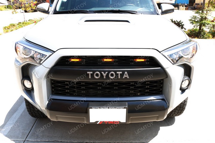 Toyota Tacoma 4Runner TRD Pro Amber LED Grille Marker Light Install