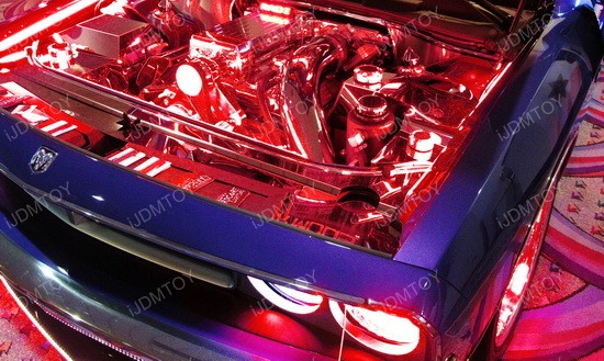 48-LED RGB Multi-Color LED Engine Bay Or Under Car Lighting Kit