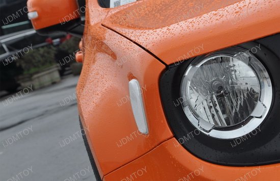 iJDMTOY Xenon White LED Daytime Running Lights Compatible with