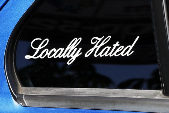 Jdm Locally Hated Culture Car Windows Bumper Vinyl Sticker Decal Graphics