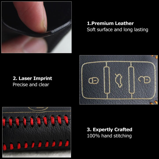 3D Leather Key Holder For BMW