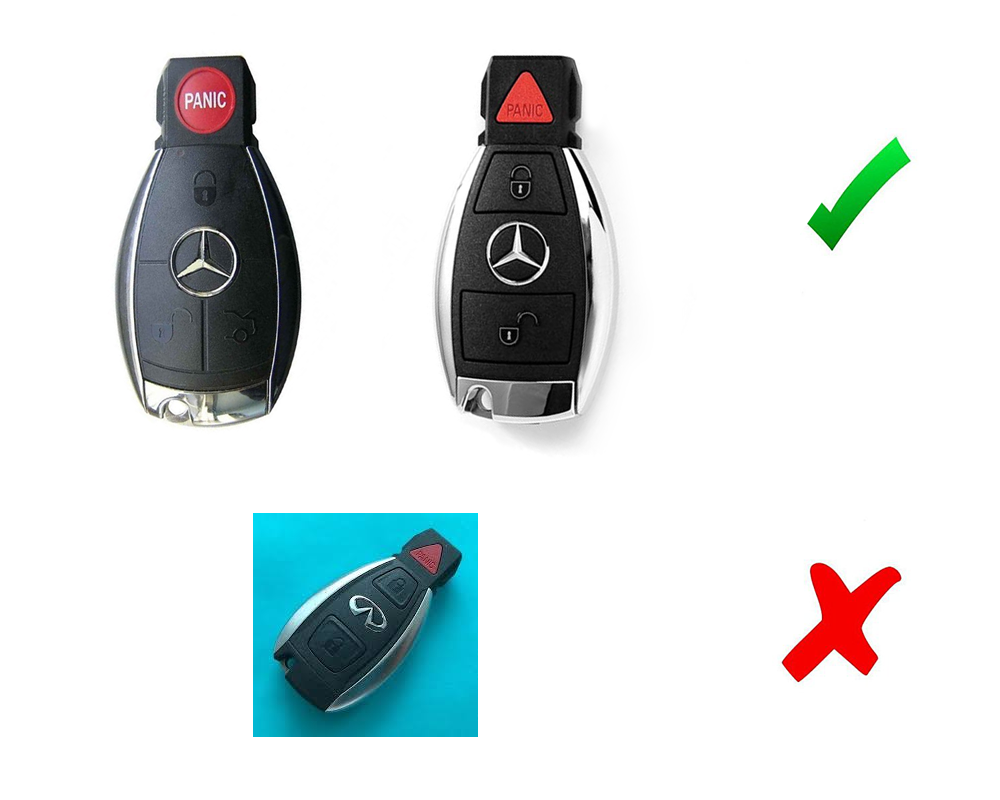 Mercedes C E S M Class Fob Shell Remote Keyless Smart Key Holder