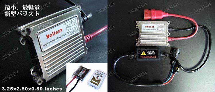 JDM Glass Projector Fog Light Lamps with Ultra Slim HID Conversion Kit Combo (Size H3)