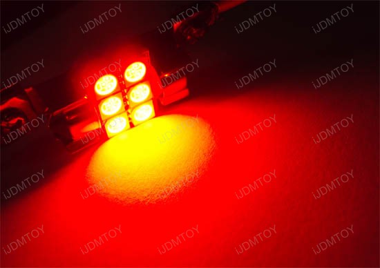 6-SMD D31mm 3175 DE3022 LED Dome Map Lights