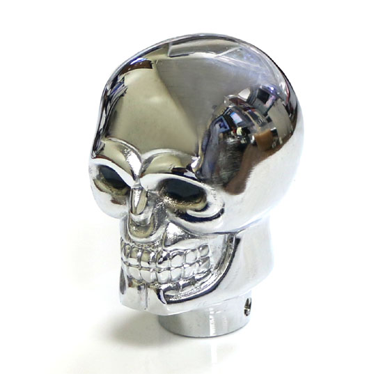 Chrome Metal Alloy Skull Manual Or Automatic Gear Shift Knob