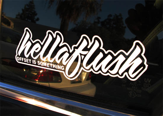 JDM Hellaflush Culture Car Windows Bumper Vinyl Sticker Decal Graphics