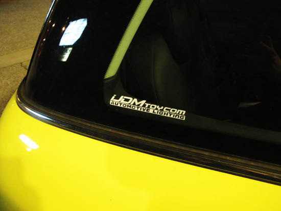 iJDMTOY.con Automotive Lighting Window Decal