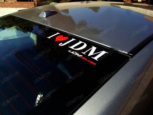 I Love JDM Reflective Vinyl Decal featured by iJDMTOY.com