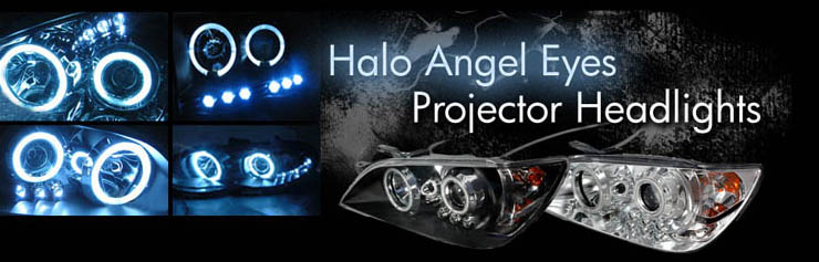 Halo Angel Eyes Projector Headlights 1