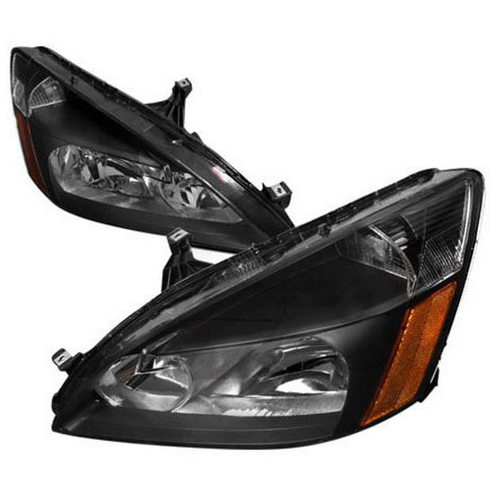 Honda accord black housing headlights #2