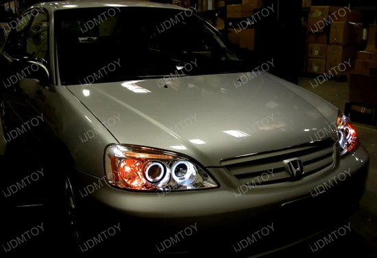 2001 Honda civic custom headlights #7