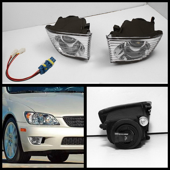 200105 Lexus IS300 Clear Housing OEM Style Fog Lights