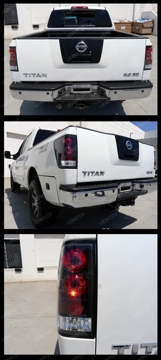 Nissan titan blacked out tail lights #2