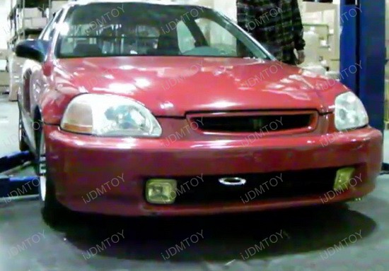 1996-1998 Honda CIVIC OEM Style JDM Yellow Housing Fog Lights 1996-1998 Honda CIVIC OEM Style JDM Yellow Housing Fog Lights