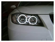 2006-08 BMW E90 3 Series LED Angel Eyes Installation (apply for 75-009)