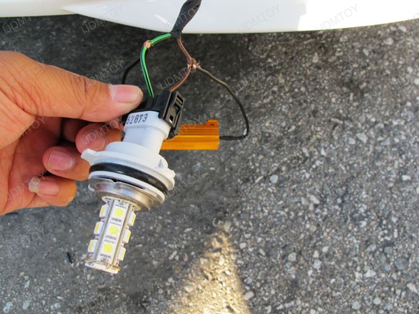 Install LED Load Resistors For H7 LED Bulbs On Mercedes W204 C Class