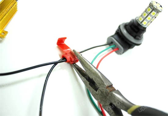 Install load resistors for LED turn signal light bulbs