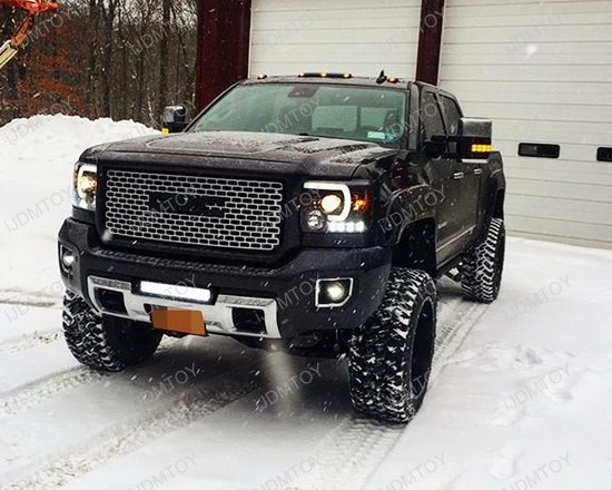 2015-up GMC Sierra 2500HD 3500HD High Power LED Light Bar how to wire led light bar without relay 