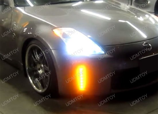 2006-09 Nissan 350Z LED Daytime Running Lights | LED Bumper Reflectors