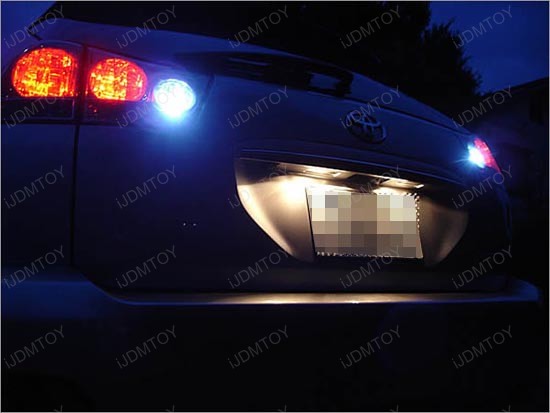 Blue 15 LED 7440 7443 LED Bulbs Backup Reverse Lights  