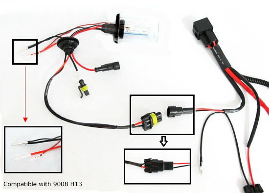 How To Install HID Conversion Kit Relay Harness Wiring h4 hid relay wiring diagram 