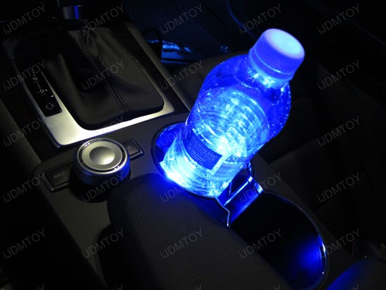 SMD Ultra Blue LED Strip Lights Cup Holder Glove Box  