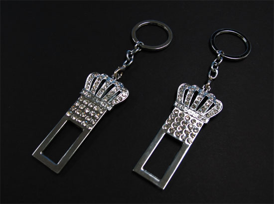 bling bling rhinestone crown vip style key chains product overview