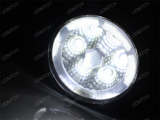 Nissan Infiniti OEM Fit 18W LED Fog Lights with Angel Eye Halo Rings