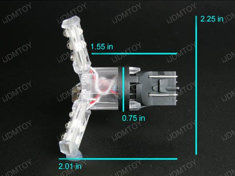 Pictures showing sample of a 7440/7443 3 Arm Spider Lite bulb)